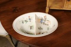 French Sarreguemines Late 19th Century Miniature Sink with Pastoral Scenes - 3485657