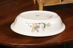 French Sarreguemines Late 19th Century Miniature Sink with Pastoral Scenes - 3485660