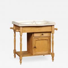 French Sarreguemines Late 19th Century Miniature Sink with Pastoral Scenes - 3487731