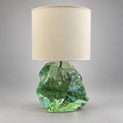 French School Glass Rock Table Lamp - 4828003
