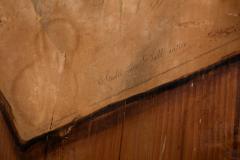 French Scrubbed Pine Decoupage Trompe Loeil Doors - 4803705