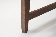 French Sculpted Oak and Paper Cord Armchairs France 1970s - 3128900
