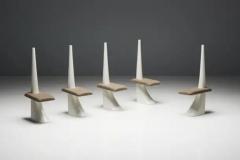 French Sculptural Fibreglass Side Chairs France 1960s - 3747028