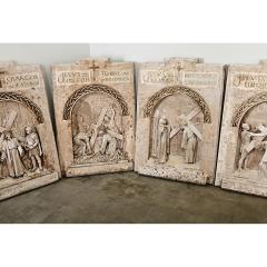 French Set of 14 Plaster Stations of the Cross 1924 - 4254552