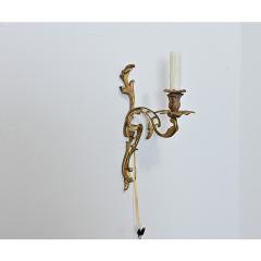 French Set of Four Louis XV Style Bronze Wall Sconces - 4558313