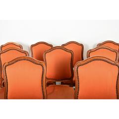 French Set of Nine Louis XV Style Dining Chairs - 4390044