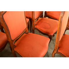 French Set of Nine Louis XV Style Dining Chairs - 4390055