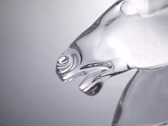 French Sevres Crystal Art Deco Style Tall Horse Head Sculpture - 3124290