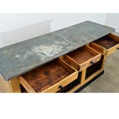 French Shop Counter or Bar with Zinc Top - 4811713