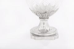 French Silver Mounted Cut Glass Decorative Vase - 1965024