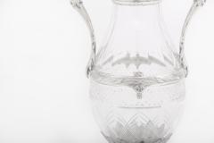 French Silver Mounted Cut Glass Decorative Vase - 1965025