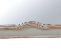 French Silvered Gilt wood Hand Painted Framed Trumeau Wall Mirror - 3178644