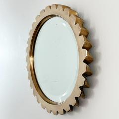 French Solid Bronze Modernist Wall Mirror - 2957986