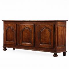 French Solid Oak Sideboard C 1940  - 4497801