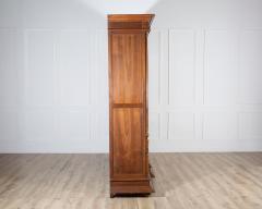 French Solid Walnut Bookcase with Carved Columns Late 19th Century - 4313699