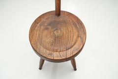 French Solid Wooden Tripod Chair France 1970s - 2344536