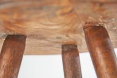 French Solid Wooden Tripod Chair France 1970s - 2344540