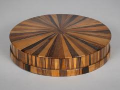 French Specimen Wood Round Box - 4421391