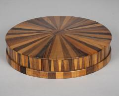 French Specimen Wood Round Box - 4421392