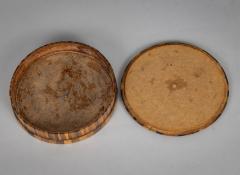 French Specimen Wood Round Box - 4421395