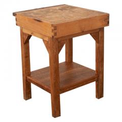 French Square Butcher Block Table - 3432880