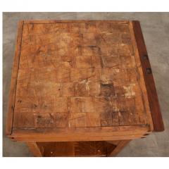 French Square Butcher Block Table - 3432899