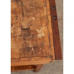 French Square Butcher Block Table - 3433053