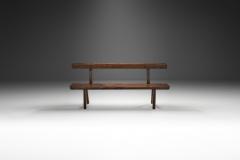 French Stained Wood Aranjou Edition Bench France 1950s - 2721905