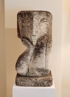 French Stone Sculpture circa 1940 - 4279942