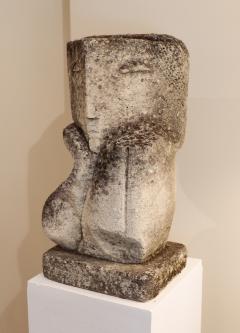 French Stone Sculpture circa 1940 - 4279943