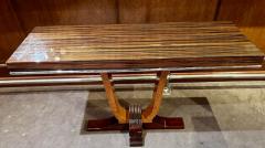 French Style Art Deco Console Macassar Chrome - 3779024