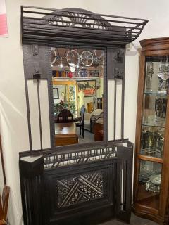 French Style Art Deco Iron Fer Forge Hall Tree - 3779059