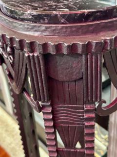 French Style Art Deco Iron and Marble Display Stands - 3783817