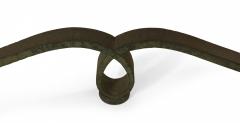 French Subes Iron and Marble Top Center Table - 4628435