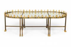 French Surtout De Plateau Three Piece Mirror and Bronze Coffee Table - 2800481
