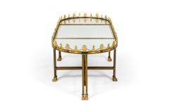 French Surtout De Plateau Three Piece Mirror and Bronze Coffee Table - 2800482