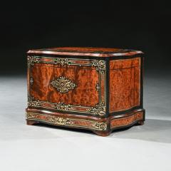 French Thuya And Brass Inlaid Serpentine Cave A Liqueur Or Tantalus Box - 3205526