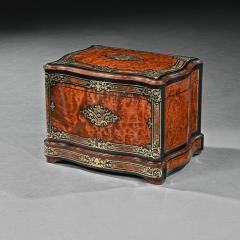 French Thuya And Brass Inlaid Serpentine Cave A Liqueur Or Tantalus Box - 3205527