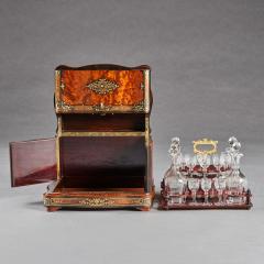 French Thuya And Brass Inlaid Serpentine Cave A Liqueur Or Tantalus Box - 3205529
