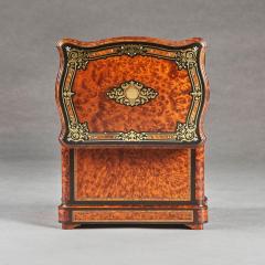 French Thuya And Brass Inlaid Serpentine Cave A Liqueur Or Tantalus Box - 3205530