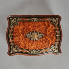 French Thuya And Brass Inlaid Serpentine Cave A Liqueur Or Tantalus Box - 3205531