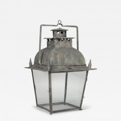 French Tole and Glass Lantern - 3281739