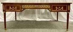 French Tortoise Wood Louis XVI Style Maison Jansen Partners Desk or Bureau Plat - 2975744