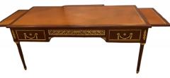 French Tortoise Wood Louis XVI Style Maison Jansen Partners Desk or Bureau Plat - 2975746