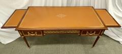 French Tortoise Wood Louis XVI Style Maison Jansen Partners Desk or Bureau Plat - 2975750