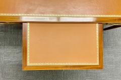 French Tortoise Wood Louis XVI Style Maison Jansen Partners Desk or Bureau Plat - 2975752