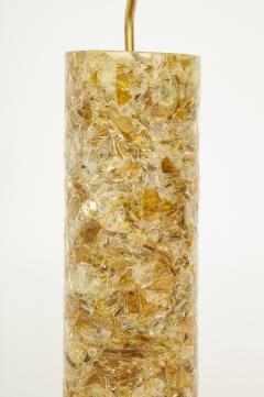 French Tumbled Glass Shard Column Lamp - 777925