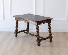 French Turned Beech Coffee Table Louis XIII Style 1950s - 4791583