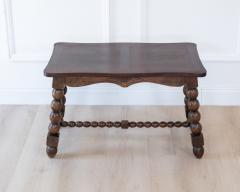 French Turned Beech Coffee Table Louis XIII Style 1950s - 4791594