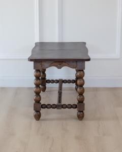 French Turned Beech Coffee Table Louis XIII Style 1950s - 4791596